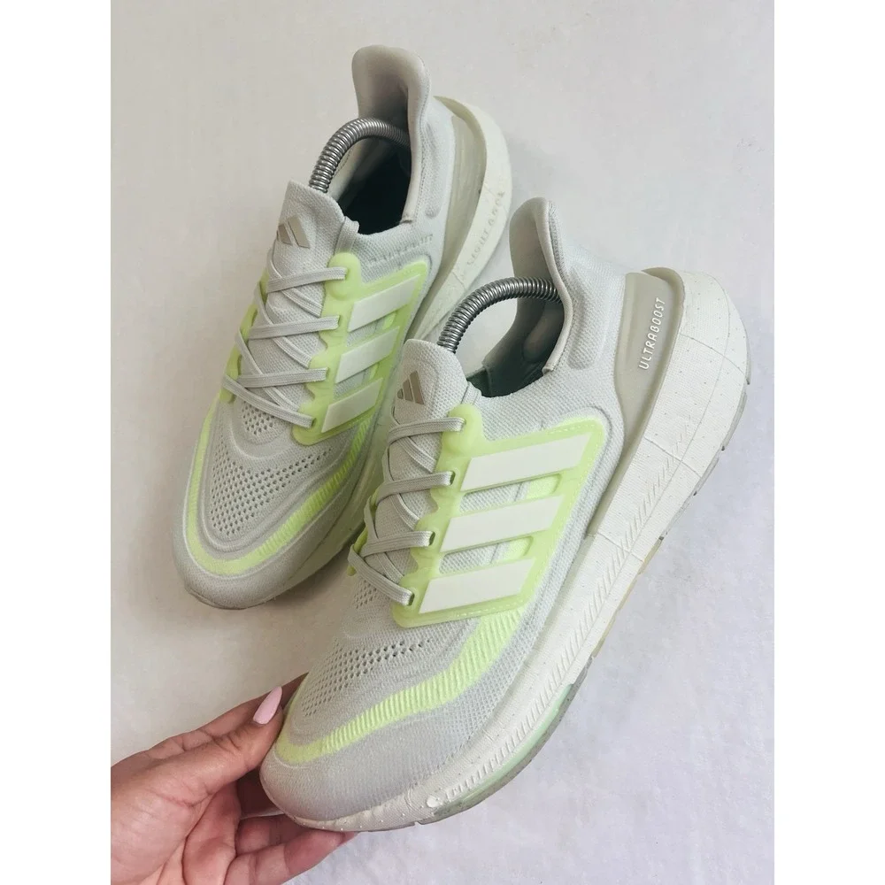 Adidas Ultra Boost Light Womens Training Running Shoes Sneakers Green Spark 10.5